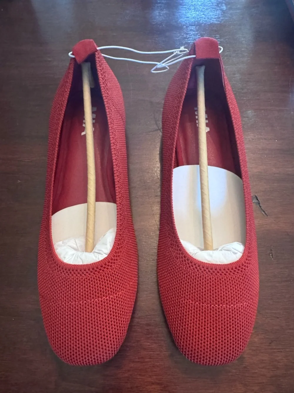 MIA Women's Knit Ballet Flats — Red